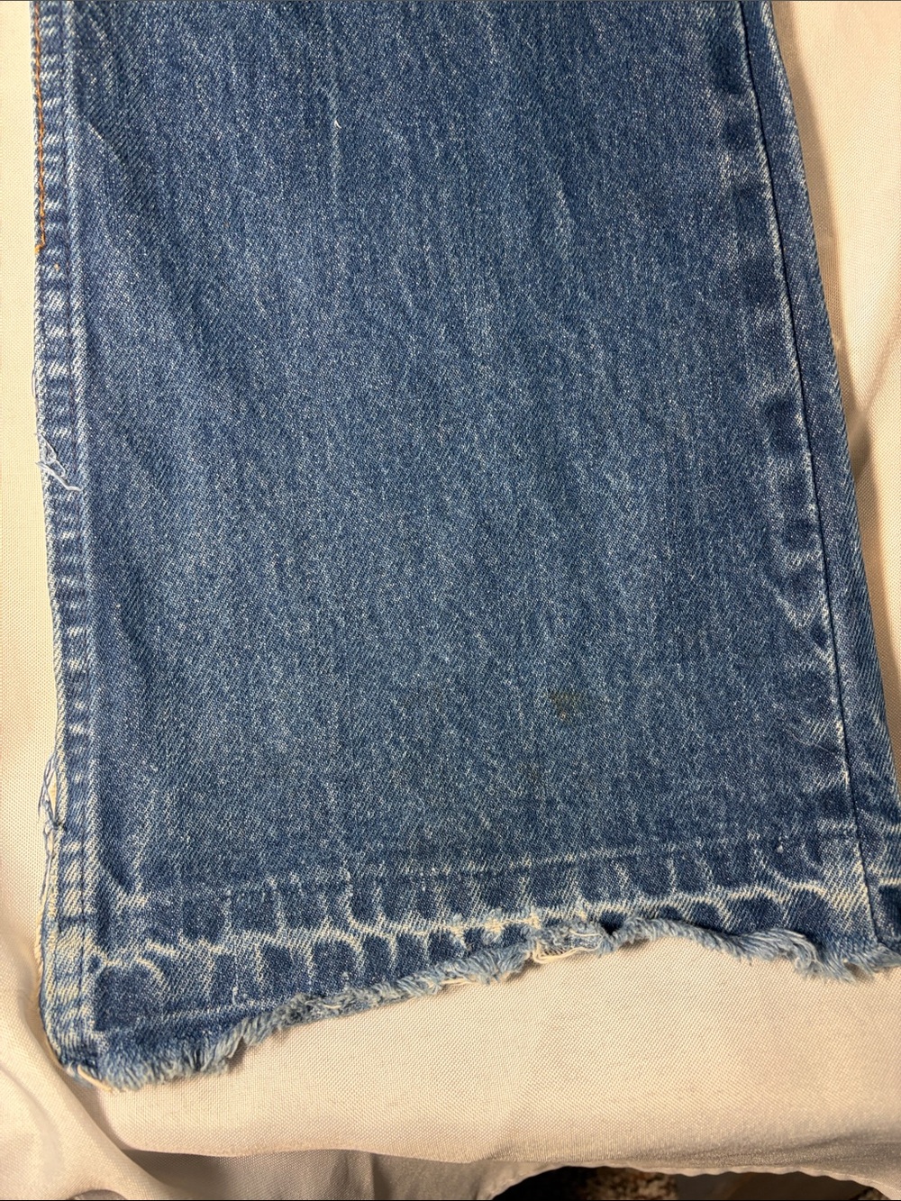 VINTAGE Levi's Jeans Size 33 36 20517-0217 Orange Tab Straight Leg - Picture 7 of 16